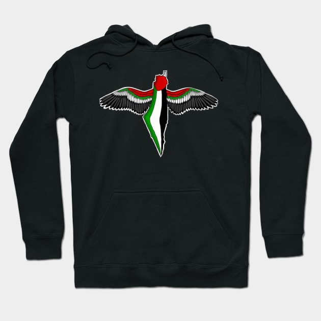 PALESTINE WILL BE FREE (WRITING ON BACK) Hoodie by EMBRACE YOUR ROOTS